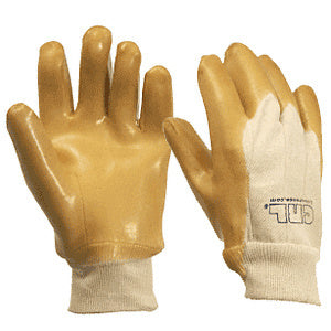 CRL Knit Wrist Smooth Natural Rubber Palm Gloves - 10