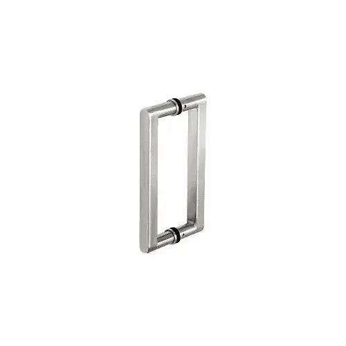 CRL 12" Glass Mounted Square Back-to-Back Pull Handle