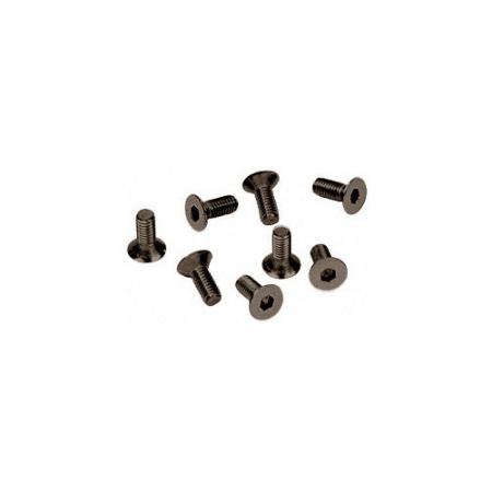 CRL 6 mm x 12 mm Cover Plate Flat Allen Head Screws