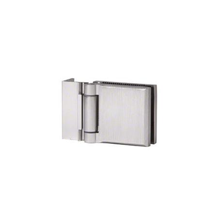 CRL Brushed Nickel Mini Hinge - 'L' Plate Style