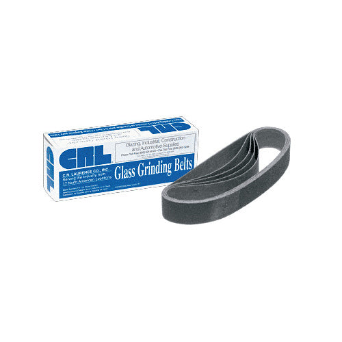 CRL 1-1/8" x 21" 180X Grit Glass Grinding Belt for Portable Sanders - 10/Bx - CRL118X21180X