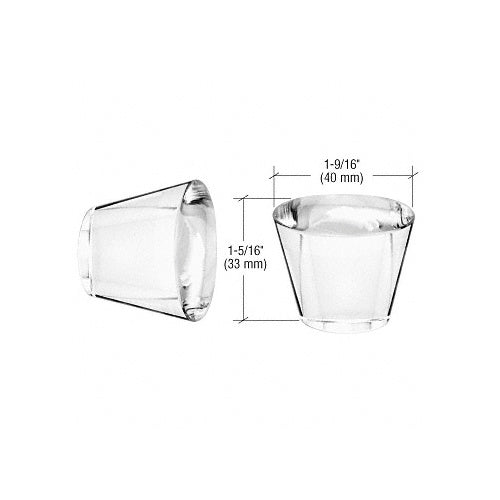 CRL UV Bonded Concave Glass Knob - UVK01