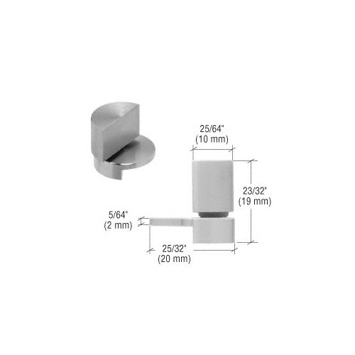 CRL Small Brushed Stainless UV Glass-to-Glass Swing Hinge - UV6260