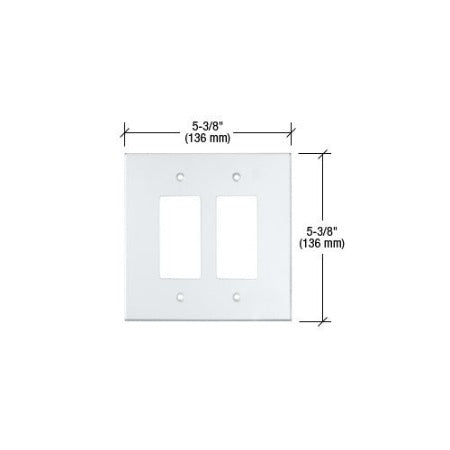 CRL Double Decora Clear Acrylic Mirror Plate - PMP202