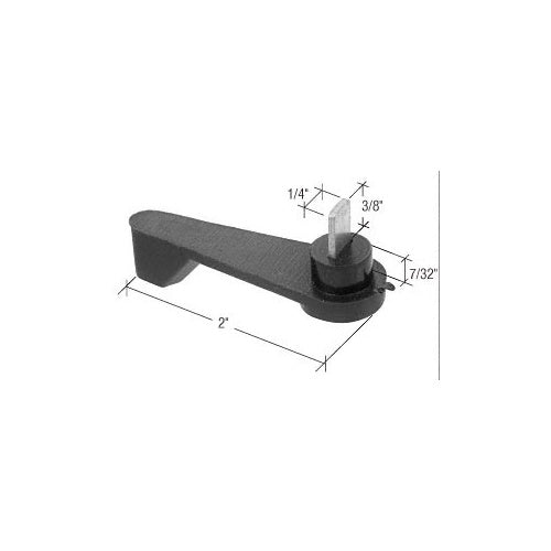 CRL Black 2 Latch Lever With 3/8 Spindle for Arcadia Doors - E2191