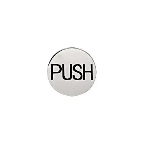 CRL Polished Stainless 2" Round Push Indicator - 2EPPSPU