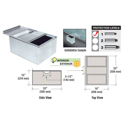 CRL Sliding Deal Tray and Pass-Thru Drawer - ST1620