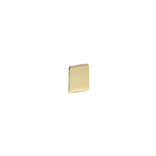 CRL Satin Brass End Cap for WU1 Series Wet/Dry U-Channel [Each] - WU1ECSB