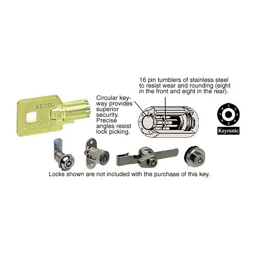 CRL Master Combination Change Key for Keymatic Locks - KMKM