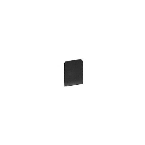 CRL Black Powder Coat End Cap for WU3 Series Wet/Dry U-Channel [Each] - WU3ECBL