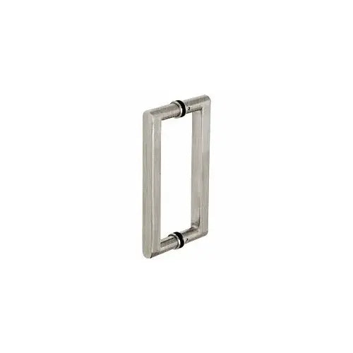 CRL 10" Glass Mounted Square Back-to-Back Pull Handle