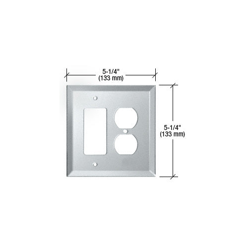 CRL Clear Decora Duplex Combo Glass Mirror Plate - GMP18C