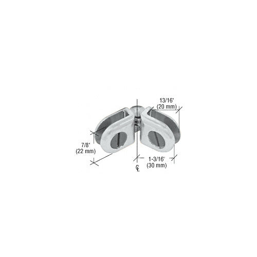 CRL Chrome Z-Line Mini Hinge - ZLC12CH