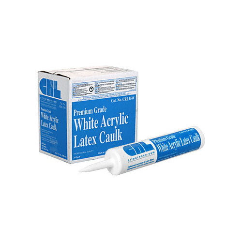 CRL15W White Premium Grade Acrylic Latex Caulk - CRL15W