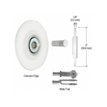 CRL Nylon Concave Edge Replacement Wheel - 2" x 1/8" - WREPK7N