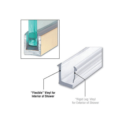 CRL Replacement Vinyl for Dry Glaze U-Channel for 5/16" (8 mm) Glass - FV8DUC