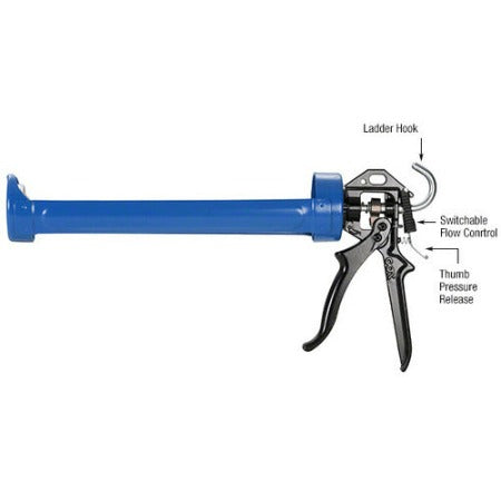 CRL 12 to 1 Ratio Quart Size Strap Frame Caulking Gun - WG41002