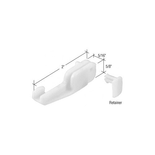 CRL Sliding Shower Door Bottom Guide for Kinkead and Sterling - M6090