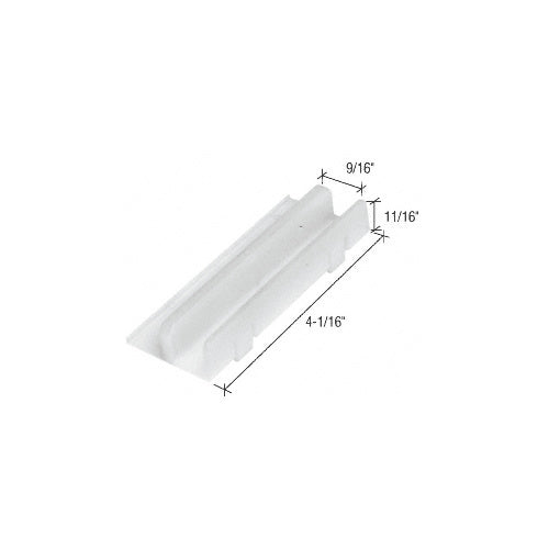 CRL 1-1/2" Wide Tub Enclosure Sliding Door Bottom Guide for International - M6067