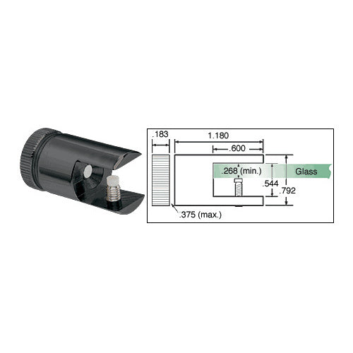 CRL Black Shelf Connector - 3106BL