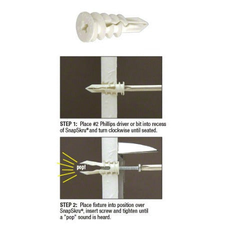 CRL Toggler® SnapSkru® Self-Drilling Drywall Regular Anchors - TA3001