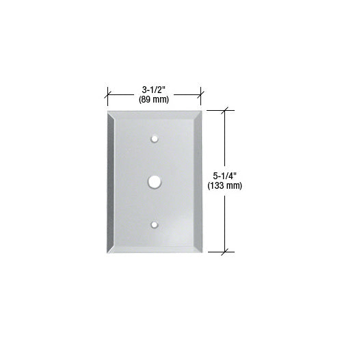 CRL 3/8" Cable TV Glass Mirror Plate [clear] - GMP4C