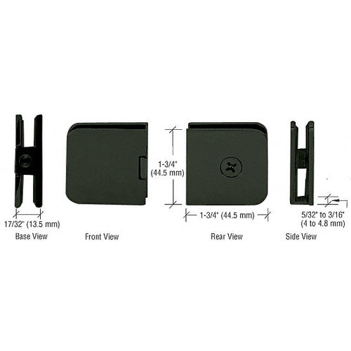 CRL Junior Traditional Style Fixed Panel U-Clamp