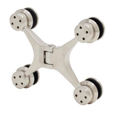 CRL 316 Brushed Stainless Sydney Series Glass-To-Glass Mount Hinge - SYD180BS