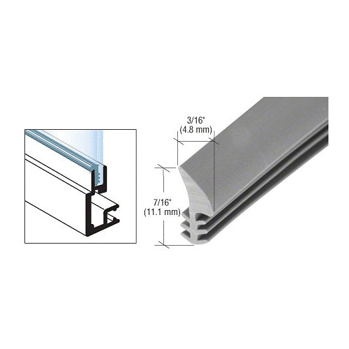 CRL Gray Universal Glazing Spline [100' Roll] - GS301C