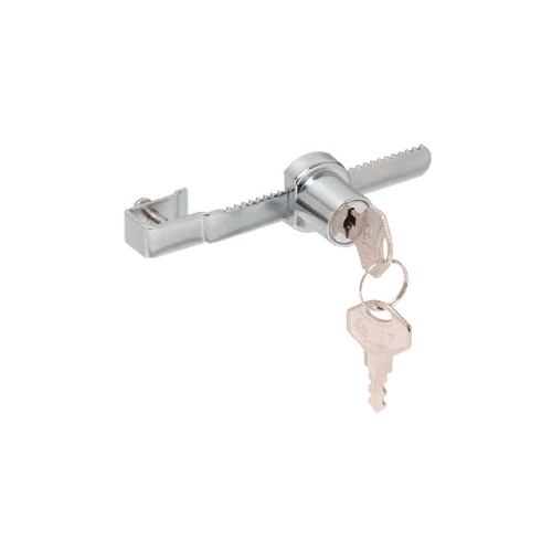 CRL Chrome Keyed Alike Sliding Glass Door Lock - 2040KA