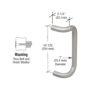 CRL 10" Single-Sided Offset Door Pull