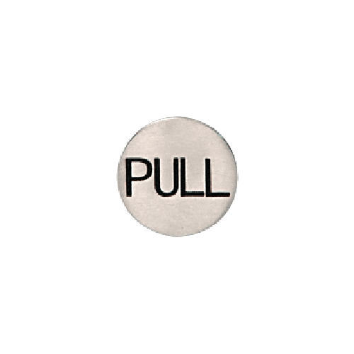 CRL Brushed Stainless 2" Round Pull Indicator - 2EPBSPL