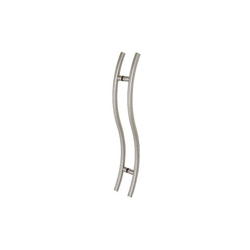 CRL Brushed Stainless 48" Extra Length Left Handed "S" Ladder Style Back-to-Back Pull - 48SLPBS