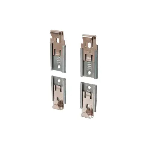 CRL Nickel Plated Adjustable Mirror Clip Set for 1/4" Beveled Mirror - 64114BV