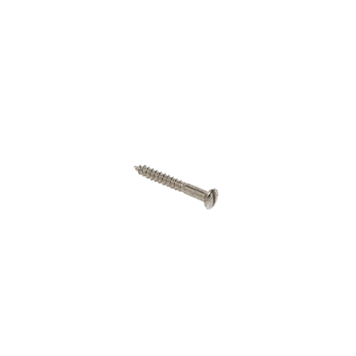 CRL 6 x 1-1/2" Oval Head Nickel Plated Wood Screws [100 pack] - 6X1120HNPWS