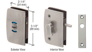 CRL Glass Swinging Door Lock with Indicator for 5/16" to 1/2" Glass