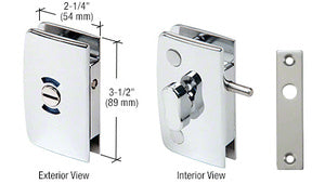 CRL Glass Swinging Door Lock with Indicator for 5/16" to 1/2" Glass