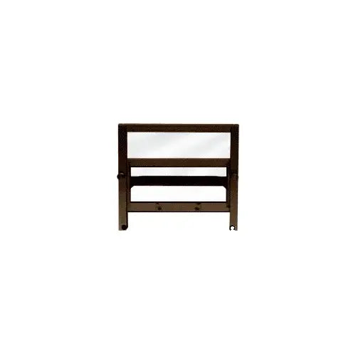 CRL Duranodic Bronze Anodized Vertical Sliding Ticket Window With 8-1/4" x 3-1/2" Opening - 701DU