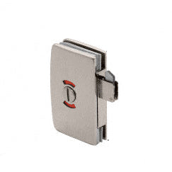 CRL Brushed Nickel Sliding Glass Door Lock With Indicator - 703CBN