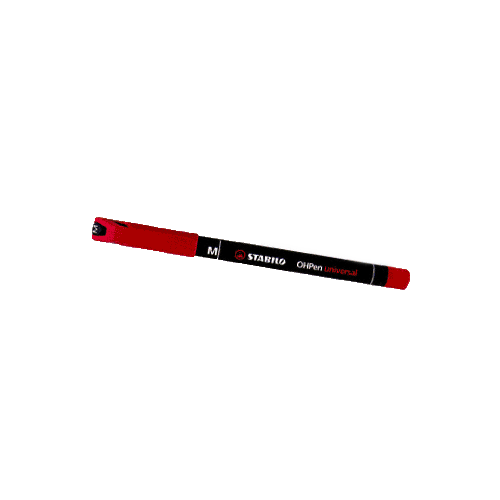 Stabilo Red Felt Glass Marking Pen [10 Pack] - 76P40-10pk