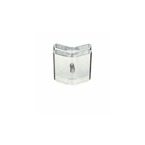 CRL Clear Acrylic 135 Degree Mall Glass Clamp - AMC135