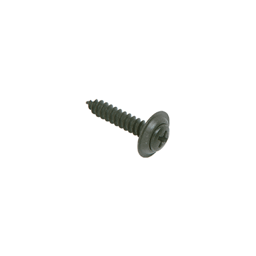 CRL 8 x 1" Black Countersunk Self-Drilling Screws with Washers - AV11456