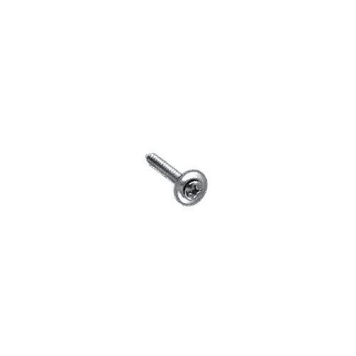 CRL Chrome 8 x 1" Oval Head Phillips Sheet Metal Screws With Countersunk Washers - AV2772