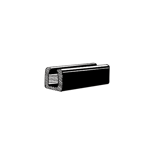 CRL Glass and Acrylic Setting Rubber Channel for 1/4" Material - 7/16" Base Width - AV4588