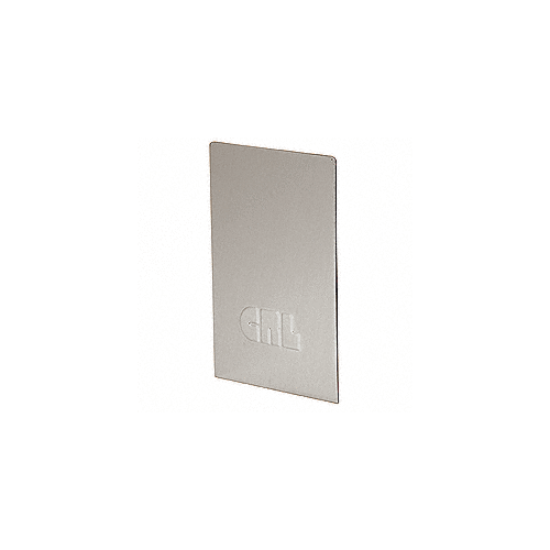 CRL Brushed Stainless Grade 304 End Caps for B7S Series Heavy-Duty Square Base Shoe - B7SECBS