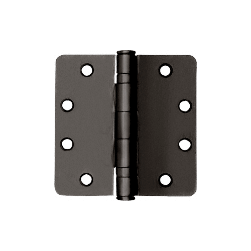 CRL Bronze Non-Removable Pin Heavy Weight 1/4" Radius Ball Bearing Template Butt Hinge - BB65NRPBRZ