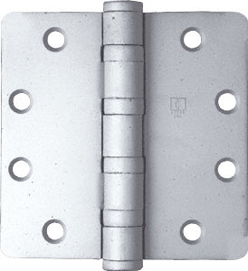 CRL Satin Chrome Non-Removable Pin Heavy Weight 1/4" Radius Ball Bearing Template Butt Hinge - BB55NRPA