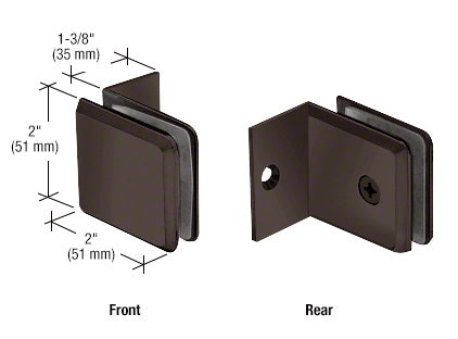 CRL Fixed Panel Beveled Clamp with Small Leg