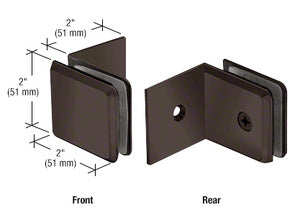 CRL Fixed Panel Beveled Clamp with Large Leg