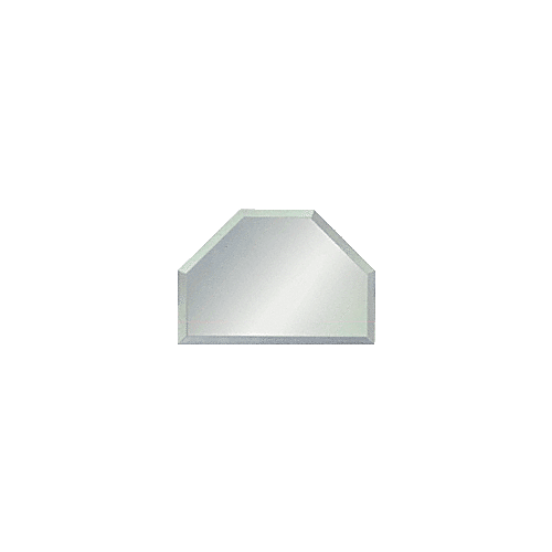 CRL Clear Mirror Glass 2" T-Connector Beveled on All 6 Sides - BM4T2